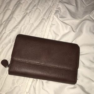 brown wallet
